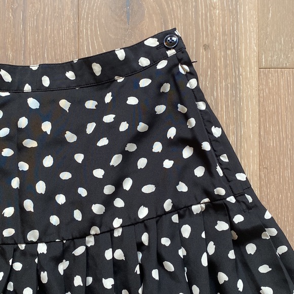 Vintage Pleated Polkadot Midi Skirt - Picture 2 of 3